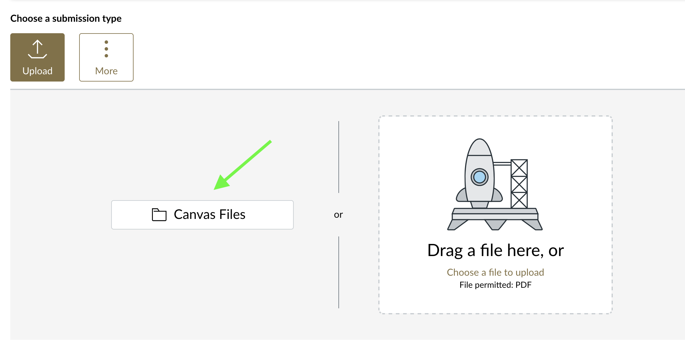 file upload assignment canvas